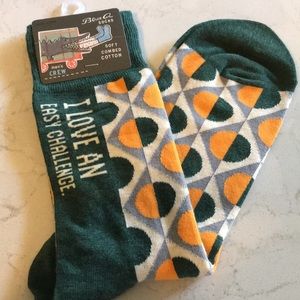 NWT Men’s “I Love an Easy Challenge” Socks